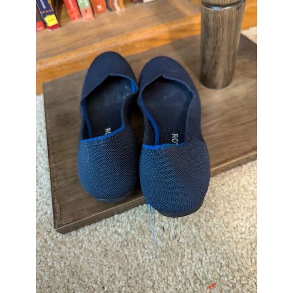 Rothy’s The Flat Slip On Shoes Maritime Navy Blue Woman's Size 7 Round Toe - Picture 6 of 6
